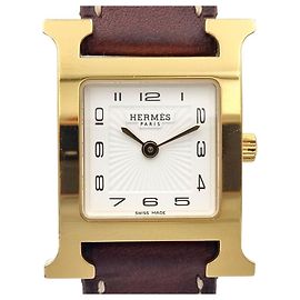 Hermès Hour Gold-Plated Watch Golden