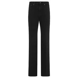 Saint Laurent Vaqueros rectos de denim negro carbono Negro