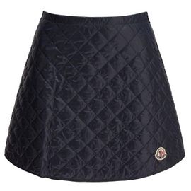 Moncler Minirock mit Diamantsteppung Blau