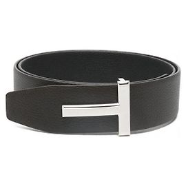 Tom Ford Cinto Icon em couro granulado Marrom