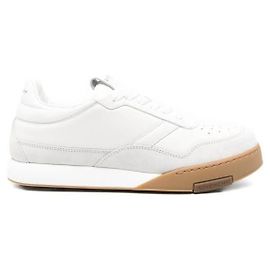 Givenchy Baskets Yard en cuir et daim avec logo Blanc