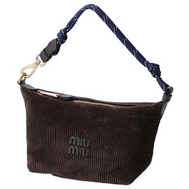 Miu Miu Estuche de pana Azul