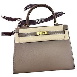 Hermès Kelly Etoupe Gold Togo stamp Full Set Multicor