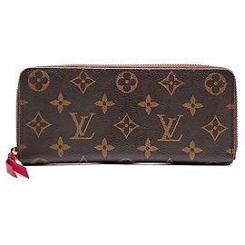 Louis Vuitton Monogram Clemence Zippy Wallet Black