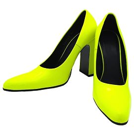 Balenciaga Lacklederschuhe Gelb