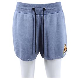 Short de malha com acabamento bonding Louis Vuitton Azul