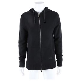 Dior Homme Kapuzenpullover mit Reißverschluss aus Kaschmir Schwarz