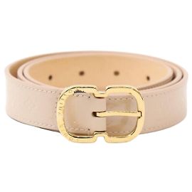 Louis Vuitton Cinto Monogram Vernis Baby Pink Gold Rosa