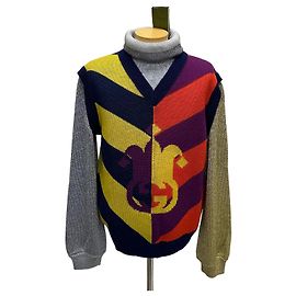 Gucci Pull en maille jacquard à rayures et col roulé Multicolore