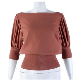 Alaïa Manga curta Rosa