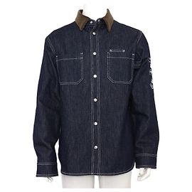 Dior Sovracamicia in twill di cotone da uomo Blu