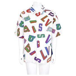 Louis Vuitton NBA Letters Overshirt for Men White