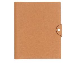 Hermès Gold Togo Ulysse MM Notebook Cover Refills Golden