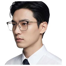 Tom Ford Blue Light Blocking Eyeglass Frame Lightweight Black Square Metal Frame Orange