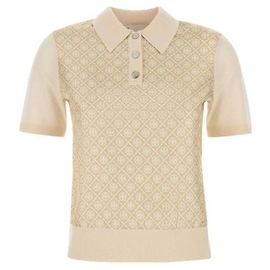 Tory Burch Seiden-Polo mit Vorderseite Weiß