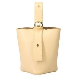 Loewe Mini Bucket Pebble em pele de vitelo lisa Laranja
