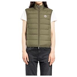 Moncler Down Vest Khaki Brown