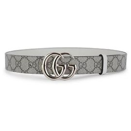 Gucci Cinturón GG Marmont reversible Castaño