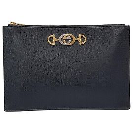 Gucci Jumi Clutch Bag Black