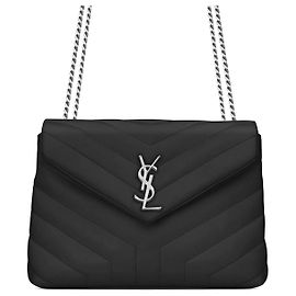 Borsa Loulou Small Chain Bag Saint Laurent Nero