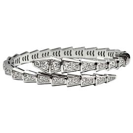 Bulgari Serpenti Viper Armband mit Diamanten Weiß