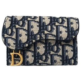 Dior Tarjetero Oblique Saddle Flap Multicolor
