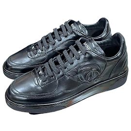 Sneakers Shaposs in pelle di vitello da uomo Chanel Nero Multicolore