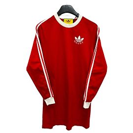 Gucci adidas Baumwoll-Jersey-Kleid Rot