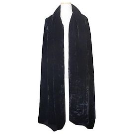 Estola de veludo preto clássico Giorgio Armani Preto