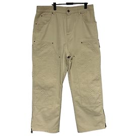 Louis Vuitton Pantaloni Carpenter in Denim Monogram Workwear D'oro