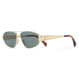 Céline Gafas Triomphe en Metal Verde