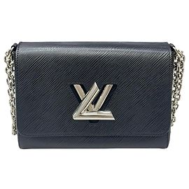 Louis Vuitton Twist MM Black Silver Noir
