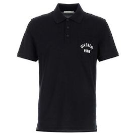 Givenchy Polo de algodón con bolsillo Azul