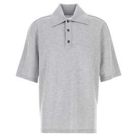 Bottega Veneta Technisches Woll-Polohemd Braun