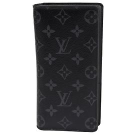Louis Vuitton Eclipse Black Brassa Long Wallet Black