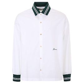 Jacquemus Baseball-Logo besticktes Hemd Weiß
