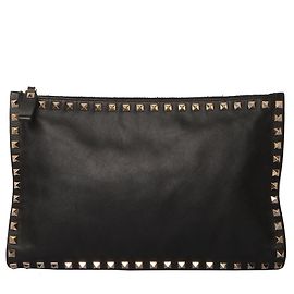 Valentino Pochette Rockstud (Reçu inclus) Noir
