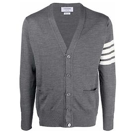 Thom Browne Merinowolle-Cardigan Braun