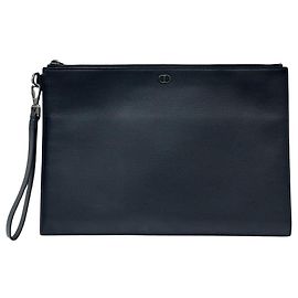 Dior Große Clutch-Tasche Schwarz Schwarz
