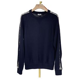 Dior Oblique Insert Knit Navy Blue