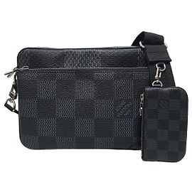 Louis Vuitton Damier Graphite Trio Cross Messenger Bag Black