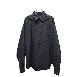Balenciaga BB Monogram Multi Logo Quilted Jacket Padding Brown