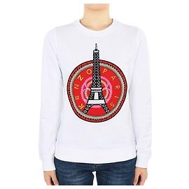Kenzo Eiffelturm Sweatshirt für Damen (Weiß) Rot