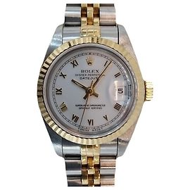 Rolex Reloj Datejust White Roman Combi para mujer Blanco