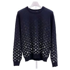Louis Vuitton Gradient Black Monogram Knit Black