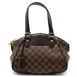 Louis Vuitton Bolsa Tote Damier Ebene Verona PM Marrom