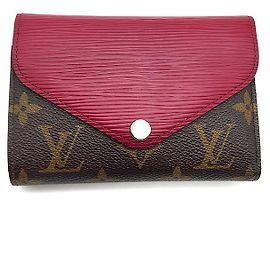 Louis Vuitton Monogram Marilu Compact Wallet Red
