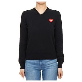 Comme Des Garcons Parche de punto Invader Pixel para mujer AZ Azul