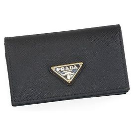 Prada Saffiano Card Holder Black