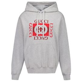 Gucci Sudadera de jersey de algodón Castaño